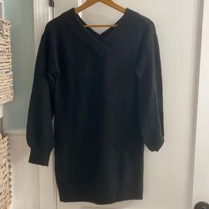 Black sweater dress